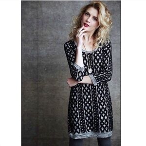 Anthropologie Moth Stitched Textured Sweater Dress